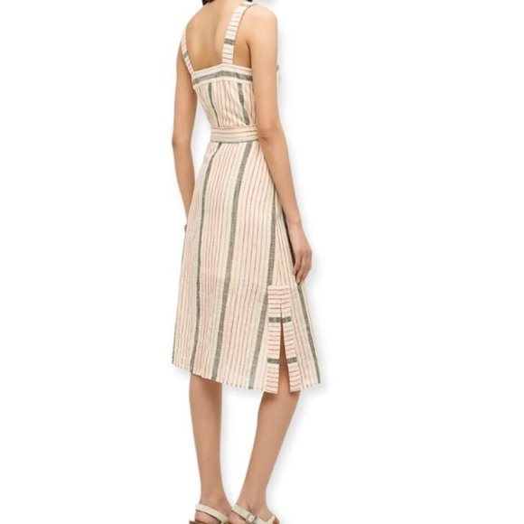 Anthropologie Holding Horses Sanibel Striped Midi Dress Size 16 - Picture 2 of 12